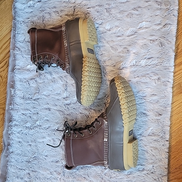 L.L. Bean Brown Leather Ankle Duck Boots, Women's Size 4M, Great Condition! - Picture 8 of 13